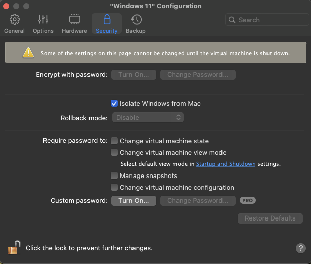 “Parallels Isolate From MAC”